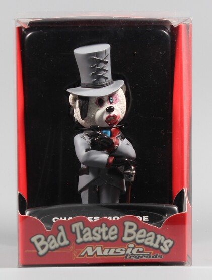 Boxed Charles Monroe figure from the 2009 Bad Taste Bears: Music Legends series.