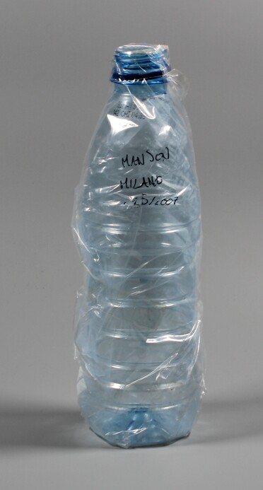 Stage-used water bottle thrown by Marilyn Manson into the audience during the Milan concert on 28 May 2007.