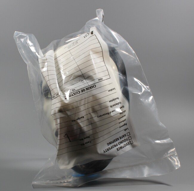 2012 Marilyn Manson VIP Meet & Greet package presented in its evidence-style bag.